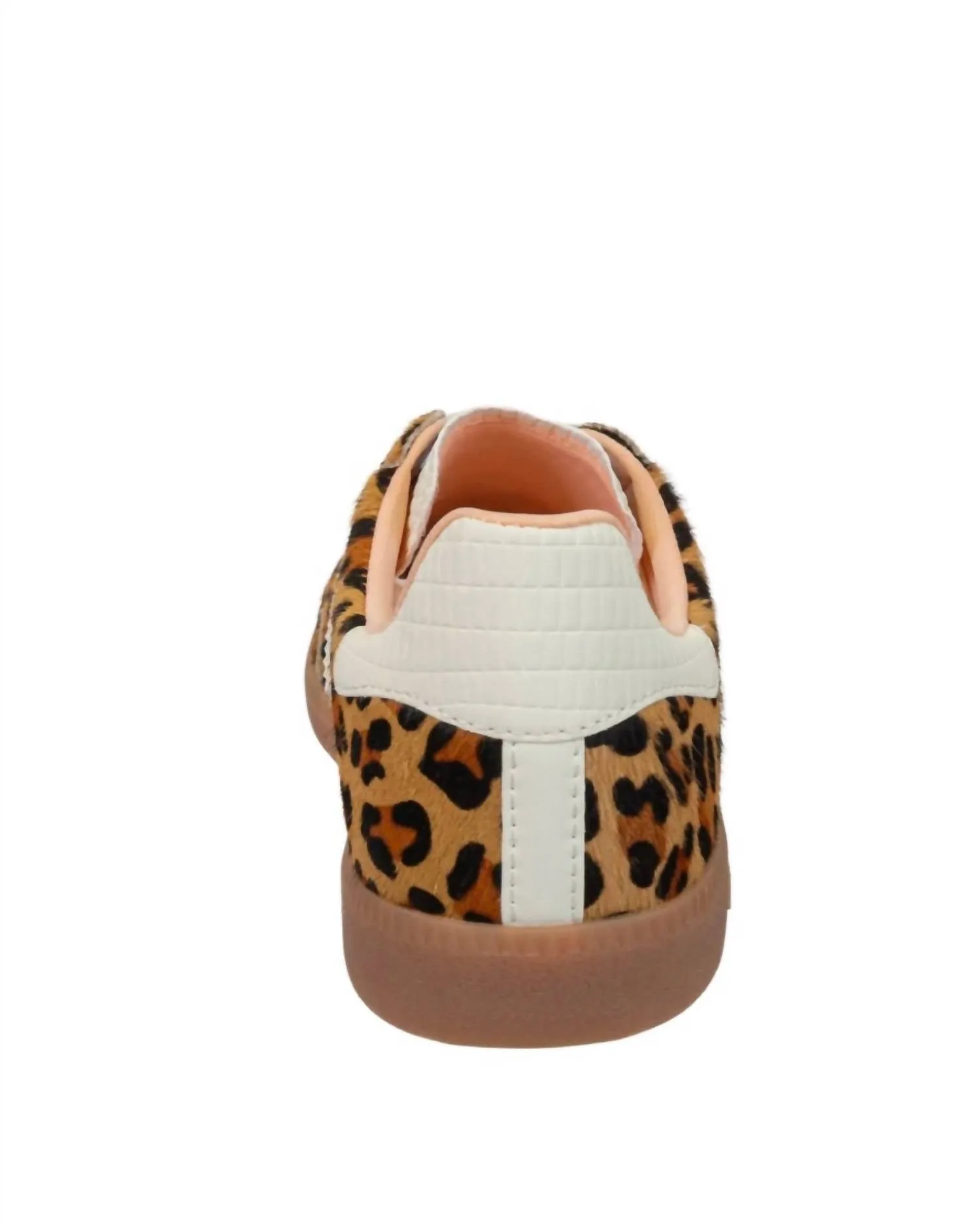 Women Cloud Sneakers In Leopard Camel White
