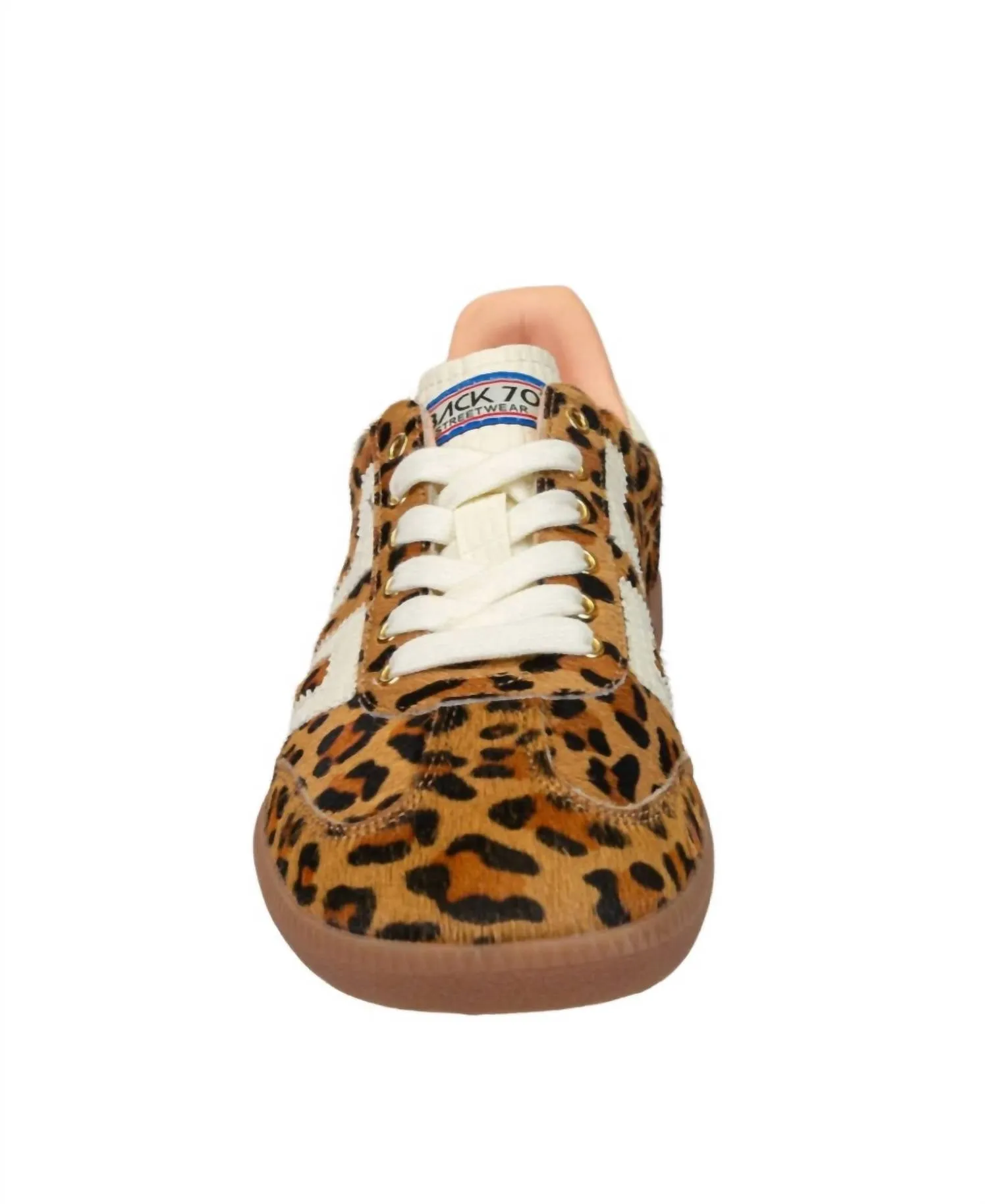 Women Cloud Sneakers In Leopard Camel White