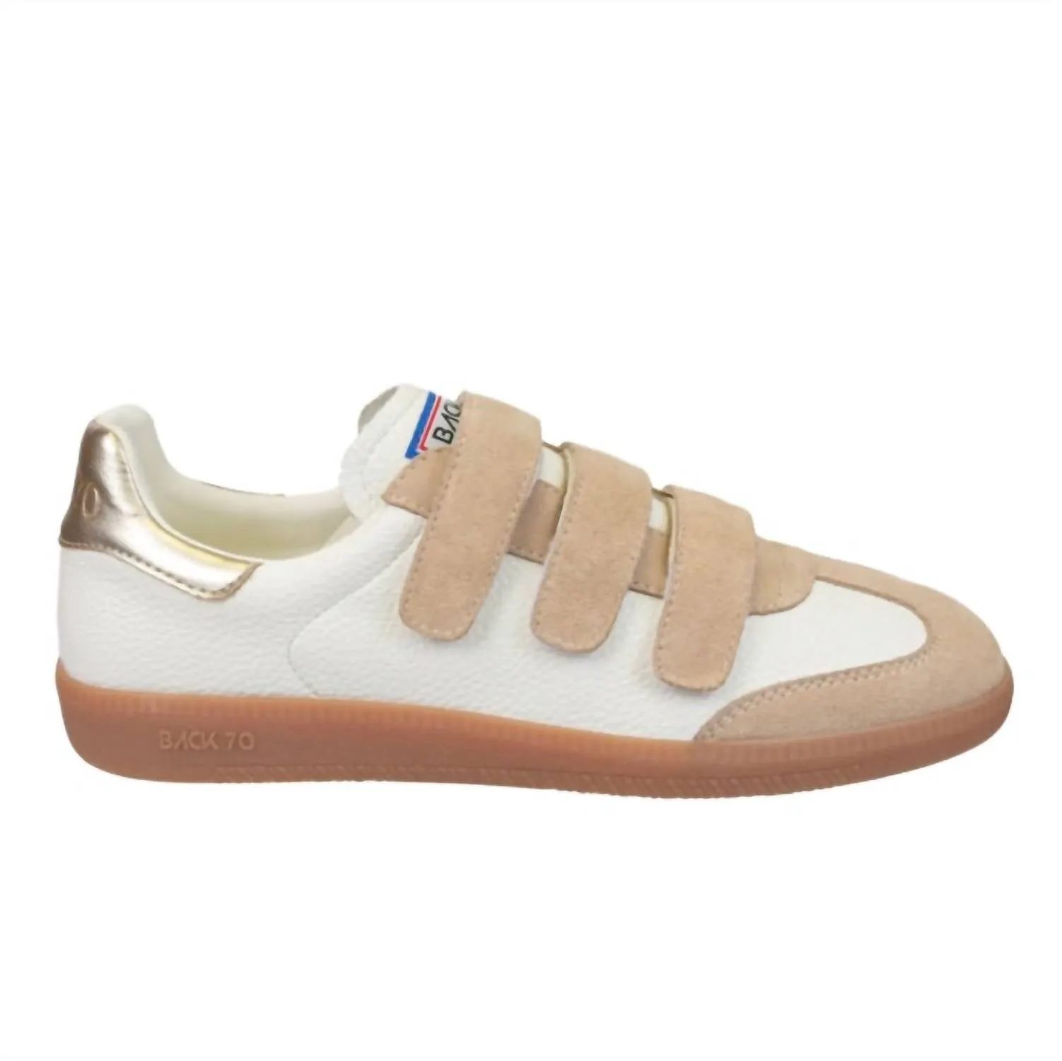 Women Mias Back 70 Sneaker In White Beige
