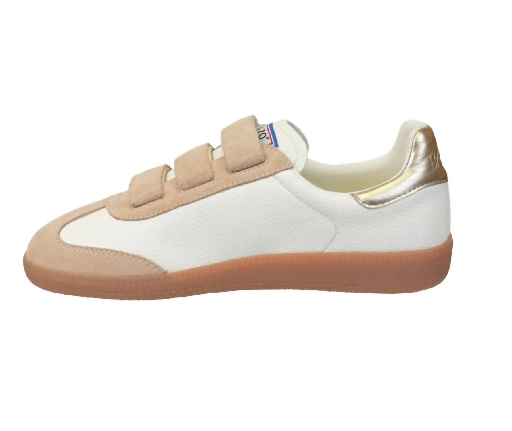 Women Mias Back 70 Sneaker In White Beige