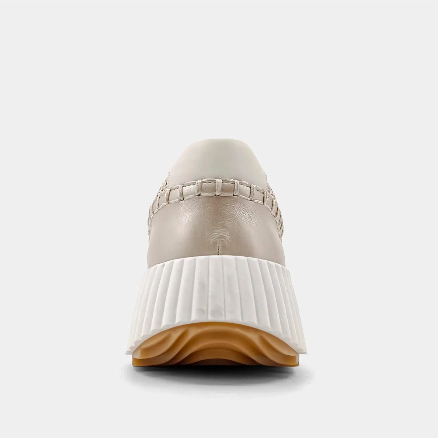 Women Selina Woven Sneakers In Gold