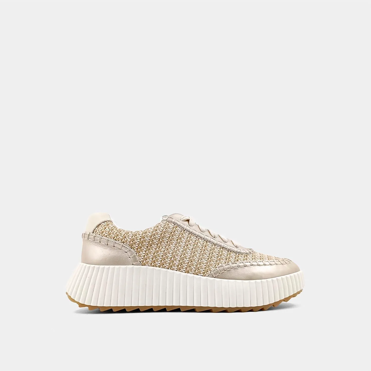 Women Selina Woven Sneakers In Gold