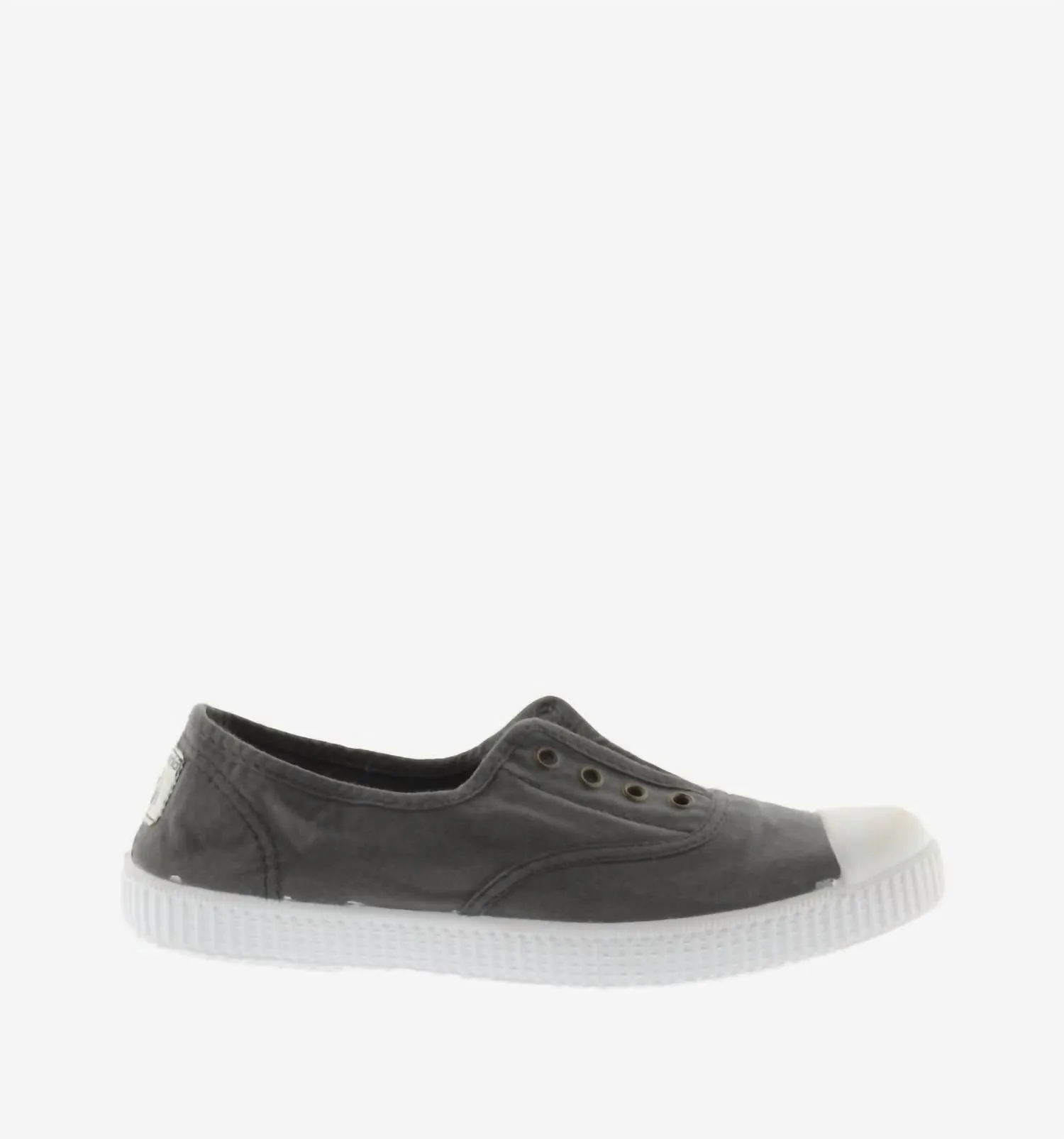 Women's 1915 English Washed Canvas Toecap Shoe In Plomo