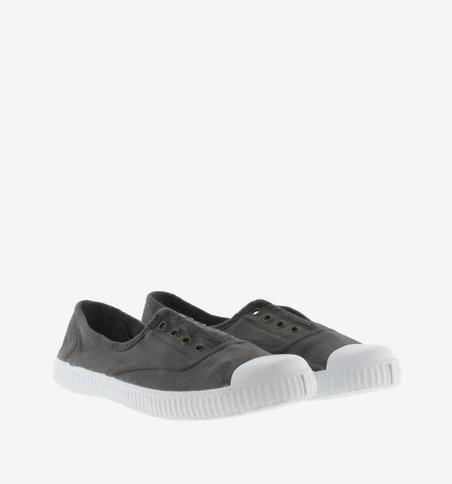 Women's 1915 English Washed Canvas Toecap Shoe In Plomo