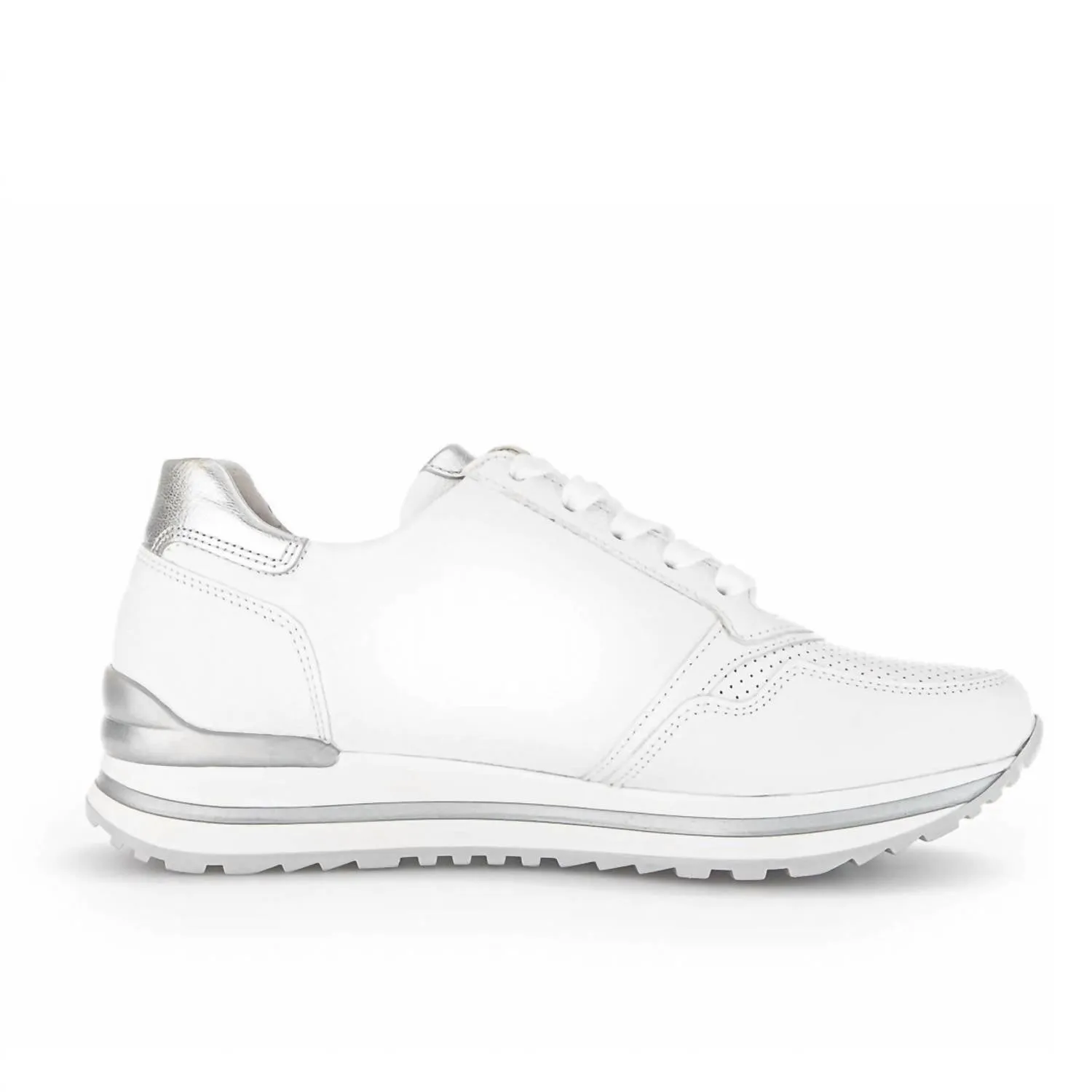 Women's 26.528.5 Zip Sneaker In White/silver