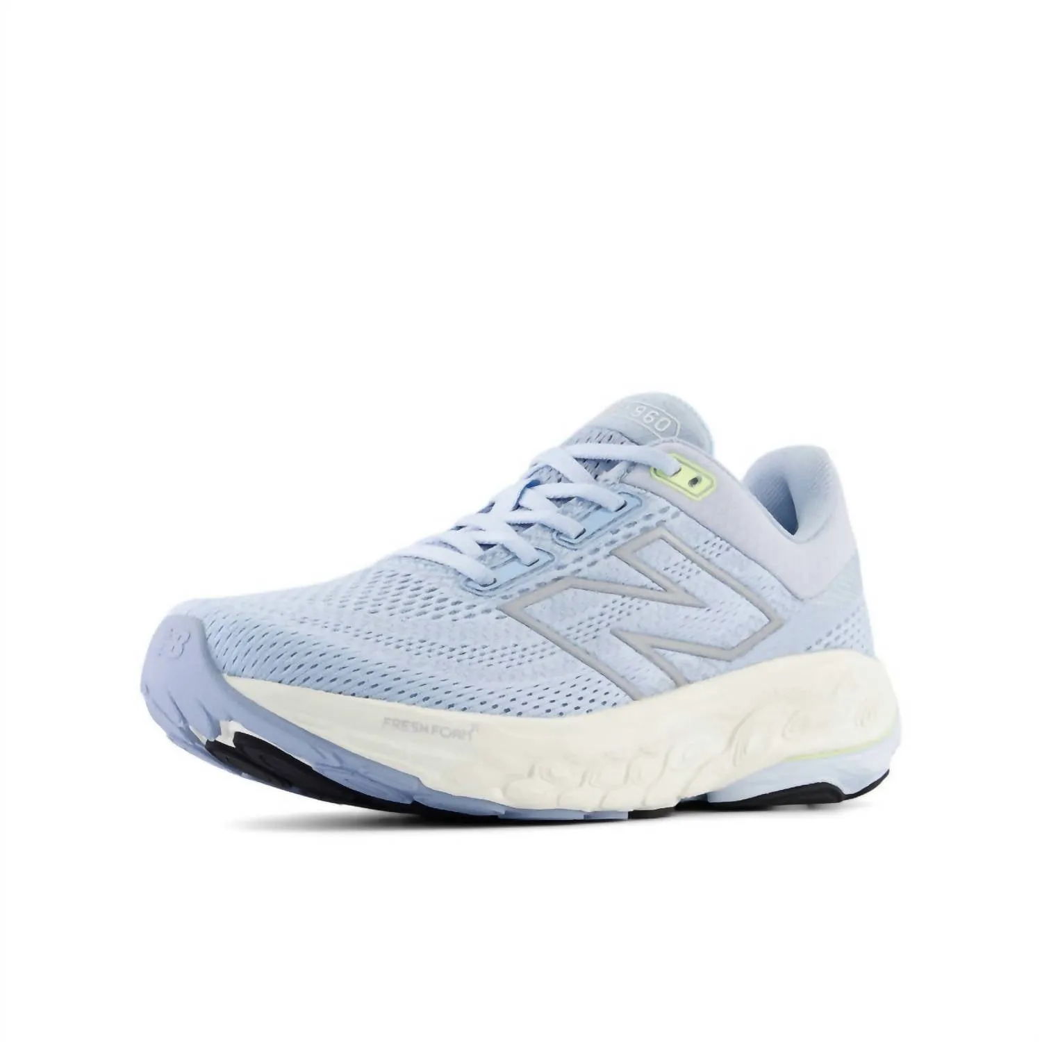 Women's 860 V14 Running Sneakers In Light Chrome Blue Limelight, Bleached Lime Glo