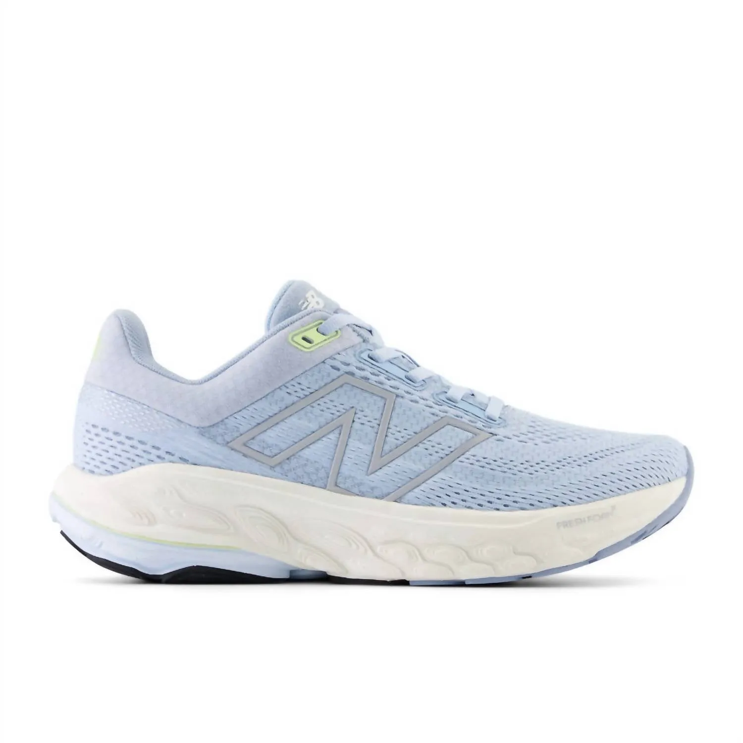 Women's 860 V14 Running Sneakers In Light Chrome Blue Limelight, Bleached Lime Glo