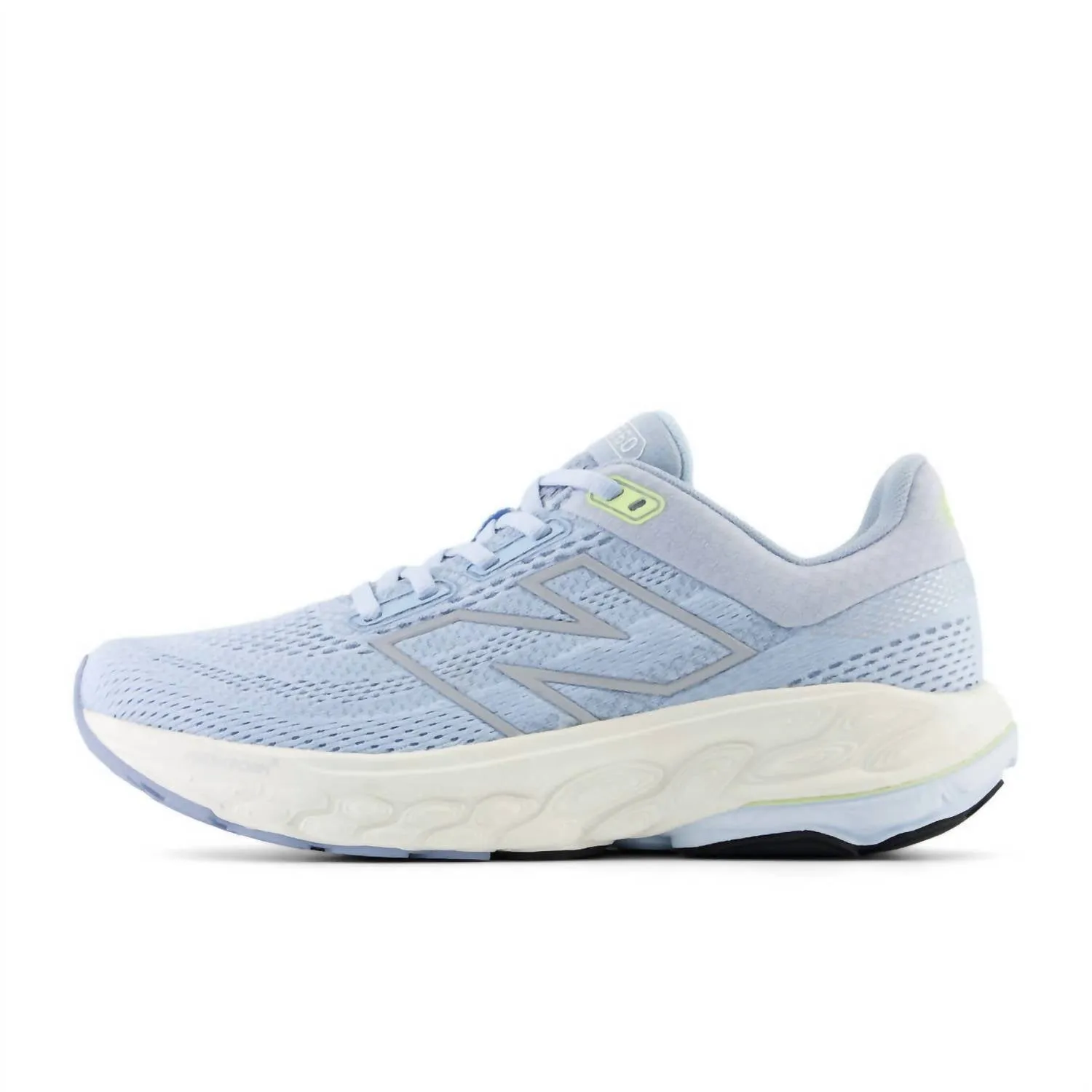 Women's 860 V14 Running Sneakers In Light Chrome Blue Limelight, Bleached Lime Glo