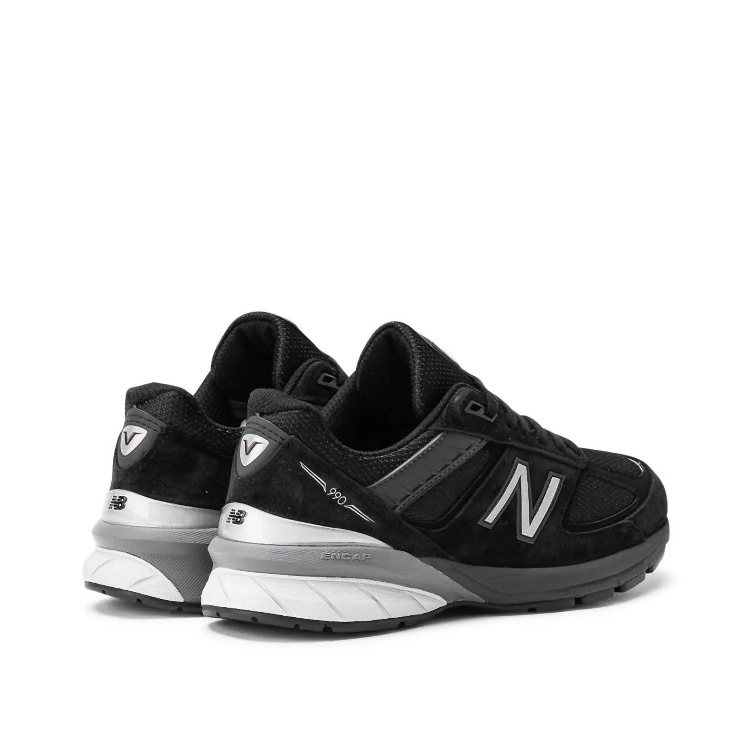 Women's 990V5 Sneakers In Black/silver Bk5