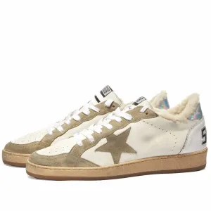Women's Ball Star Sneaker In White Taupe Silver