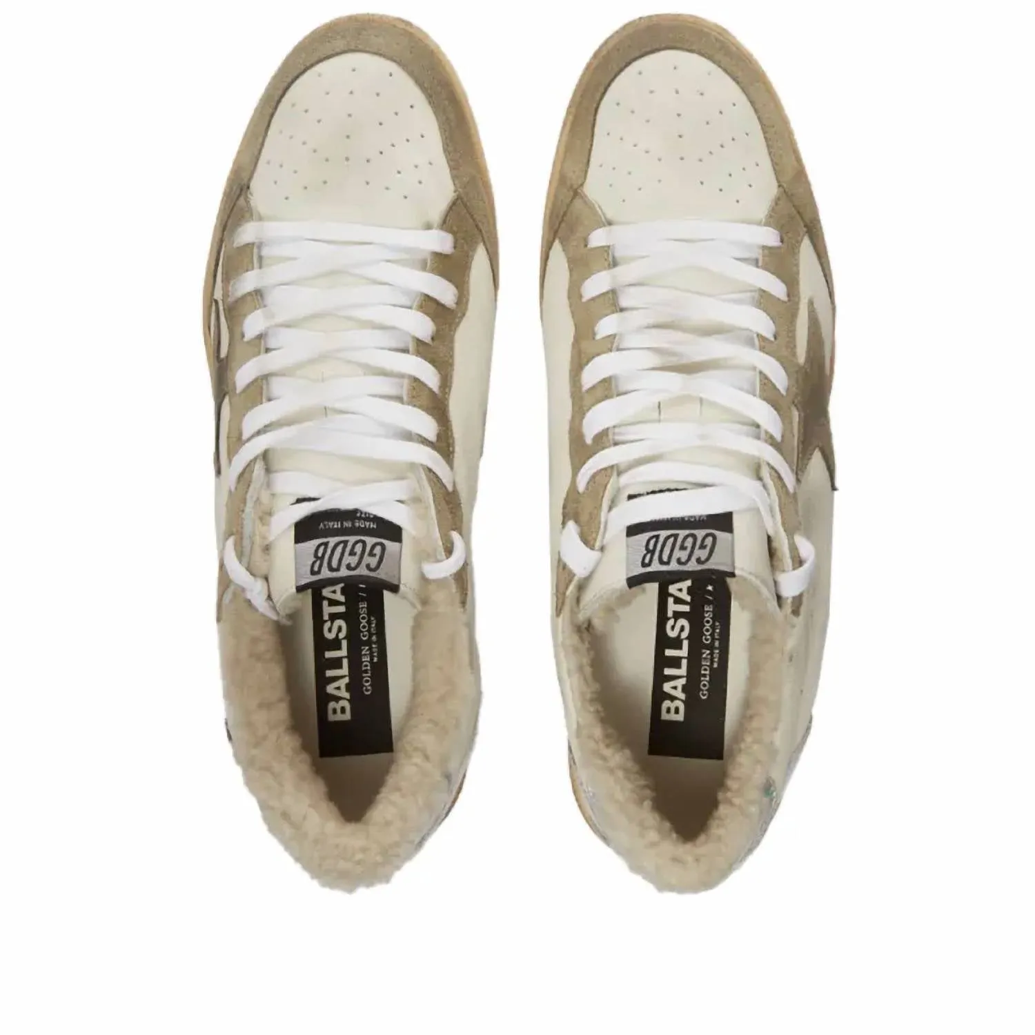 Women's Ball Star Sneaker In White Taupe Silver