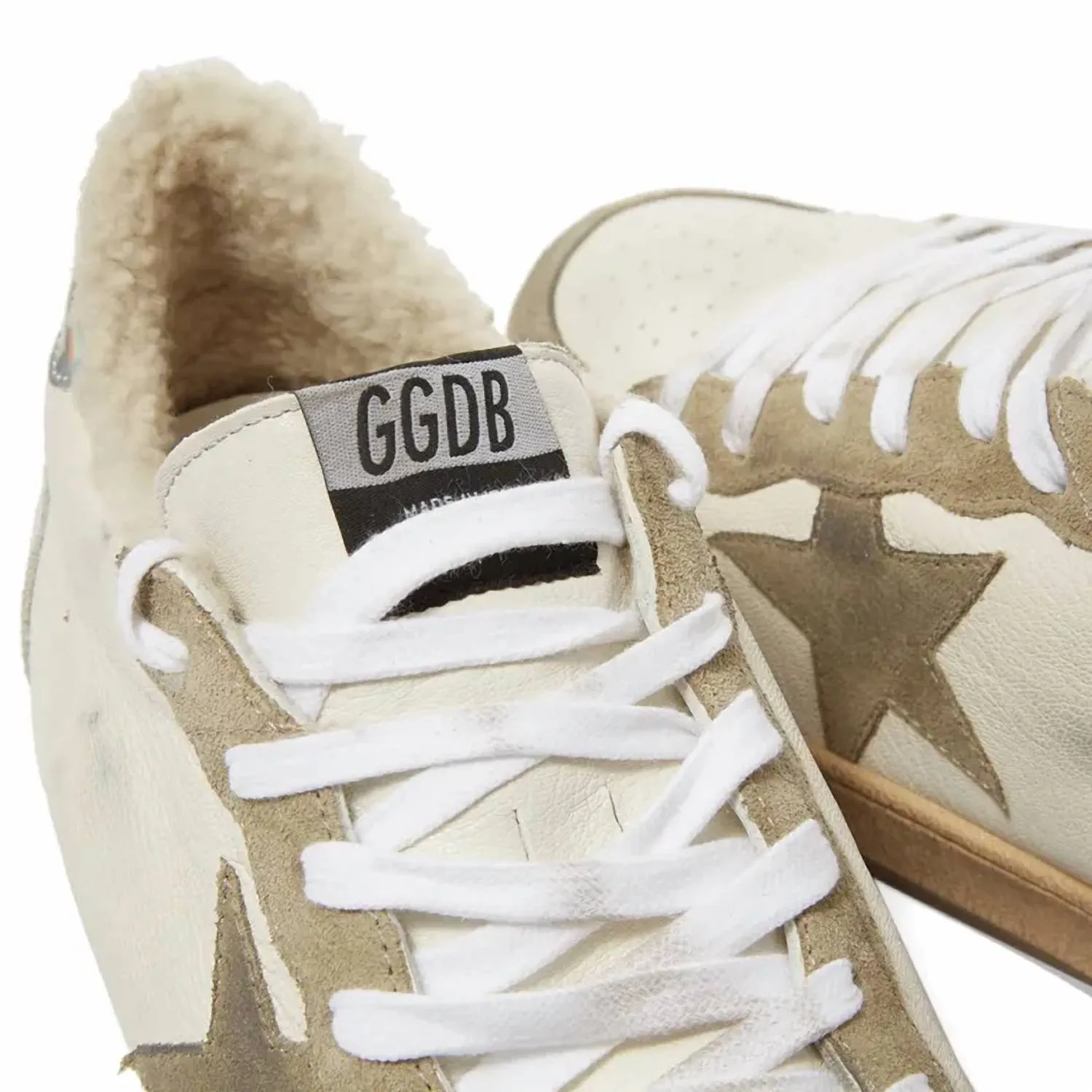 Women's Ball Star Sneaker In White Taupe Silver