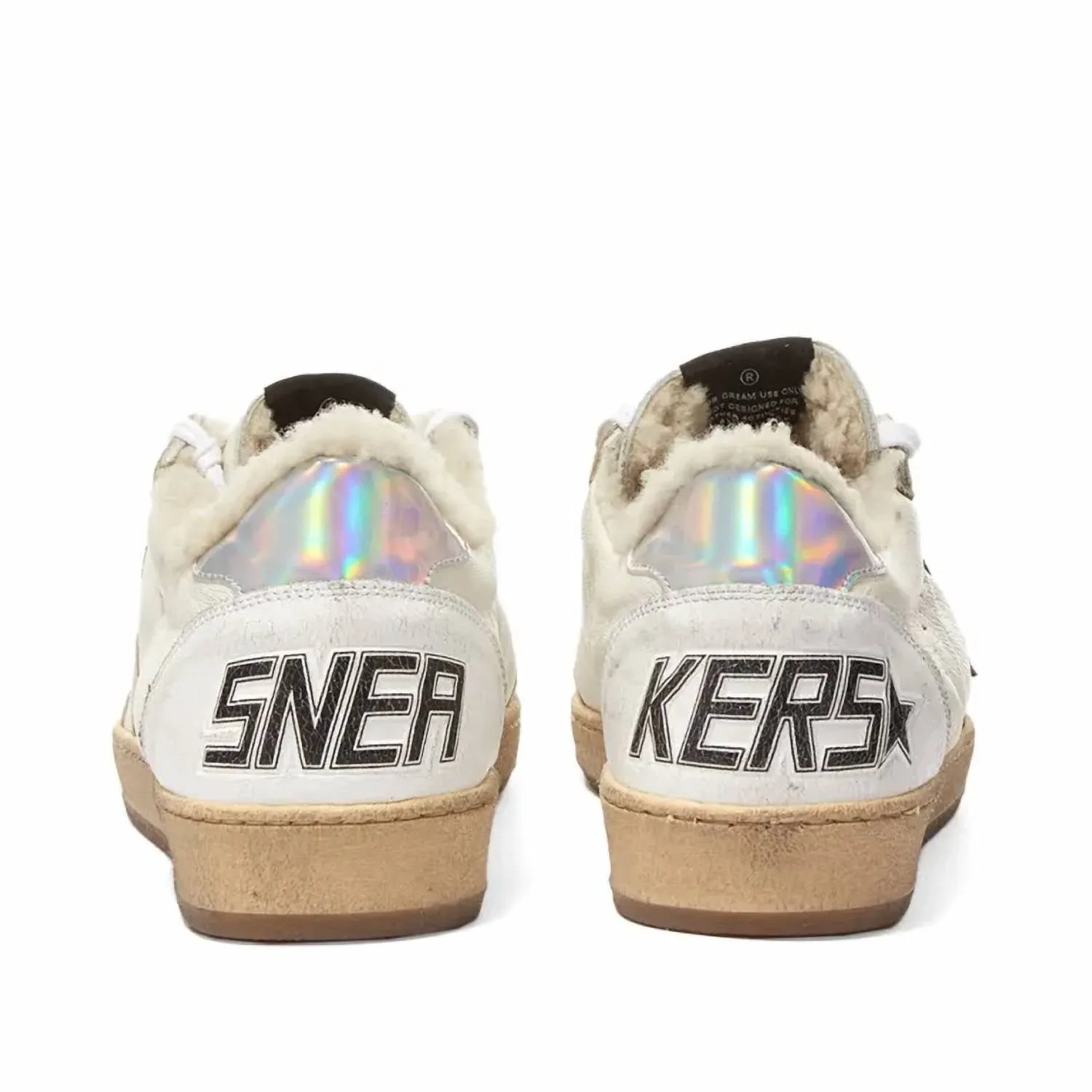 Women's Ball Star Sneaker In White Taupe Silver