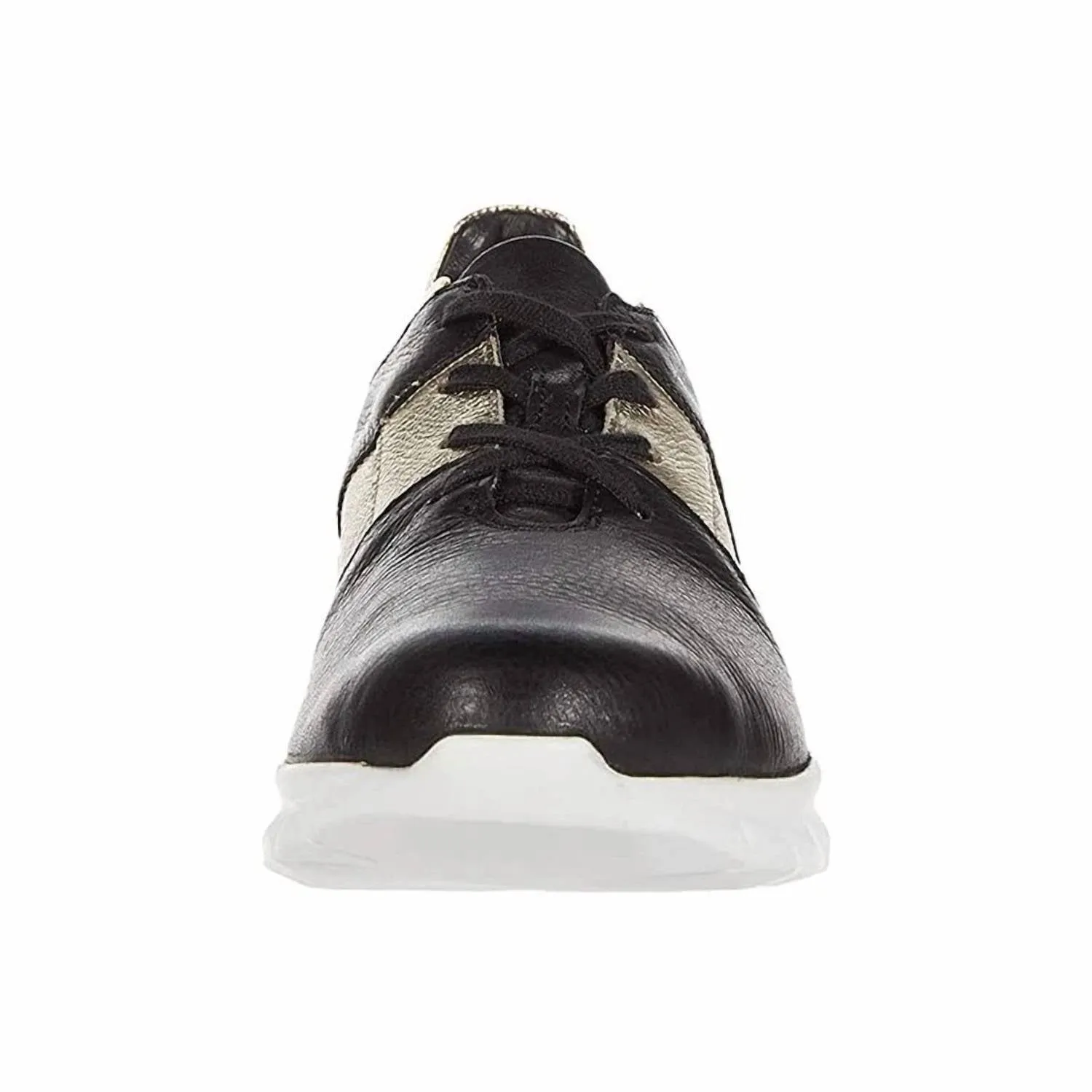 Women's Buzz Sneakers - Medium In Soft Black /radiant Gold