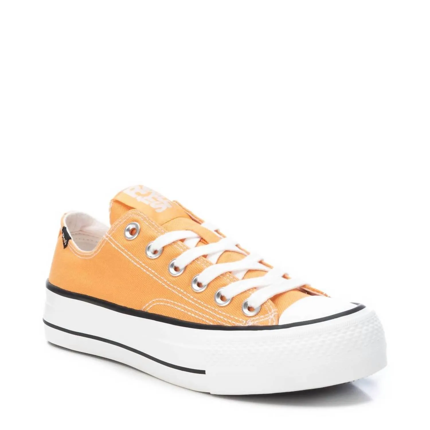 Women's Canvas Sneakers In Orange