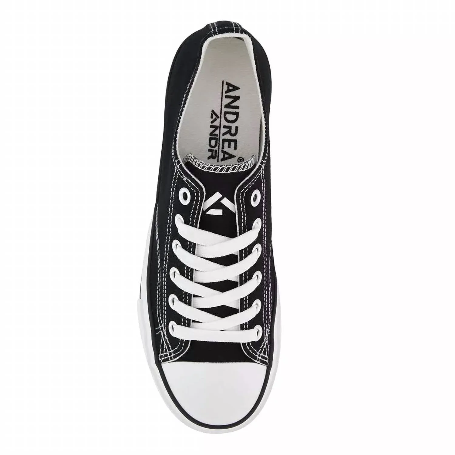 Women's Canvas Sneakers Platform In Black