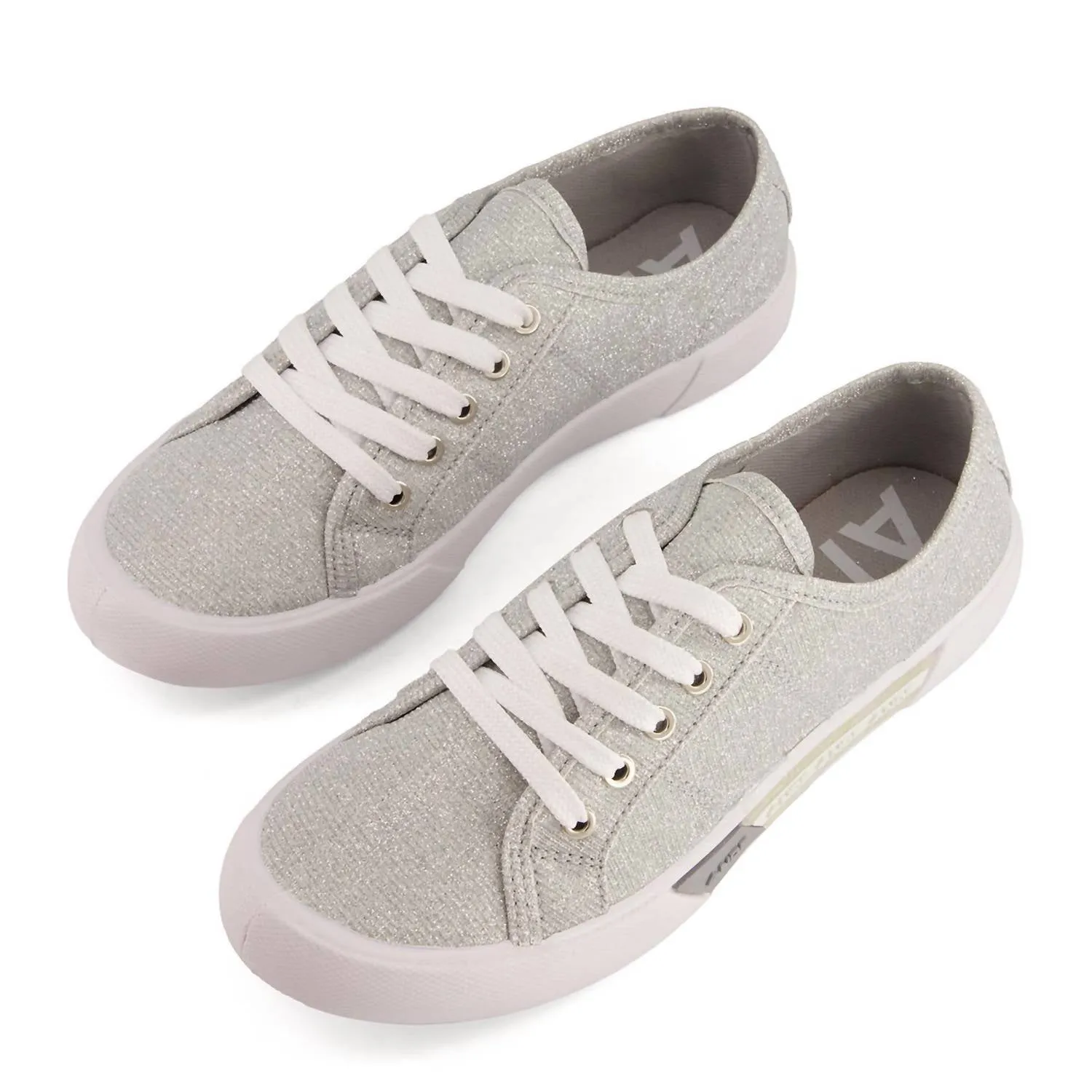 Women's Casual Canvas Sneakers In Grey