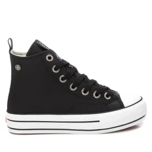 Women's Casual High Top Sneakers In Black