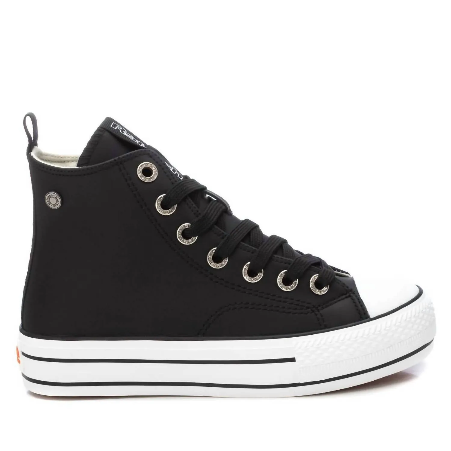 Women's Casual High Top Sneakers In Black