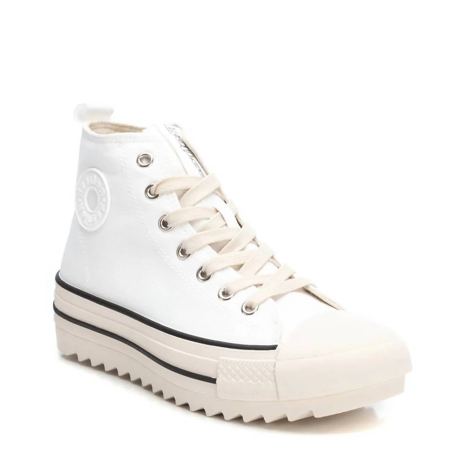 Women's Casual High Top Sneakers In White