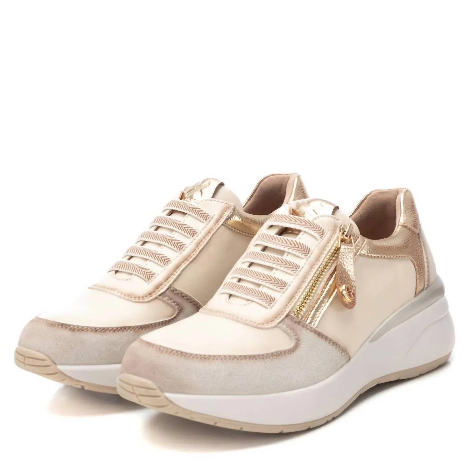 Women's Casual Sneakers In Beige