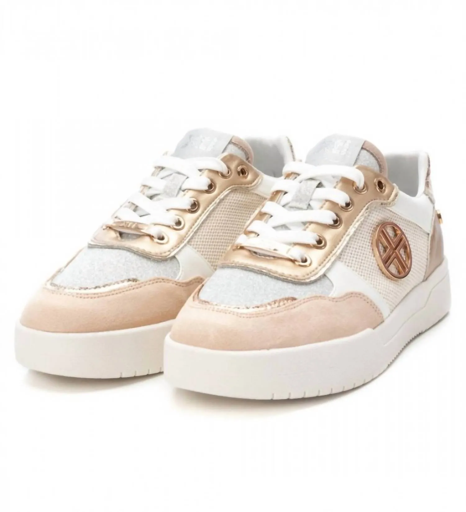 Women's Casual Sneakers In Gold