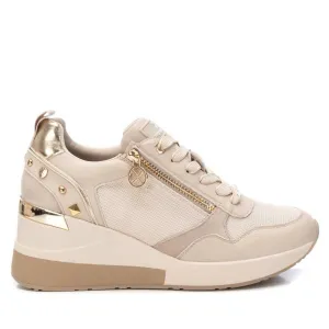 Women's Casual Wedge Sneakers In Beige