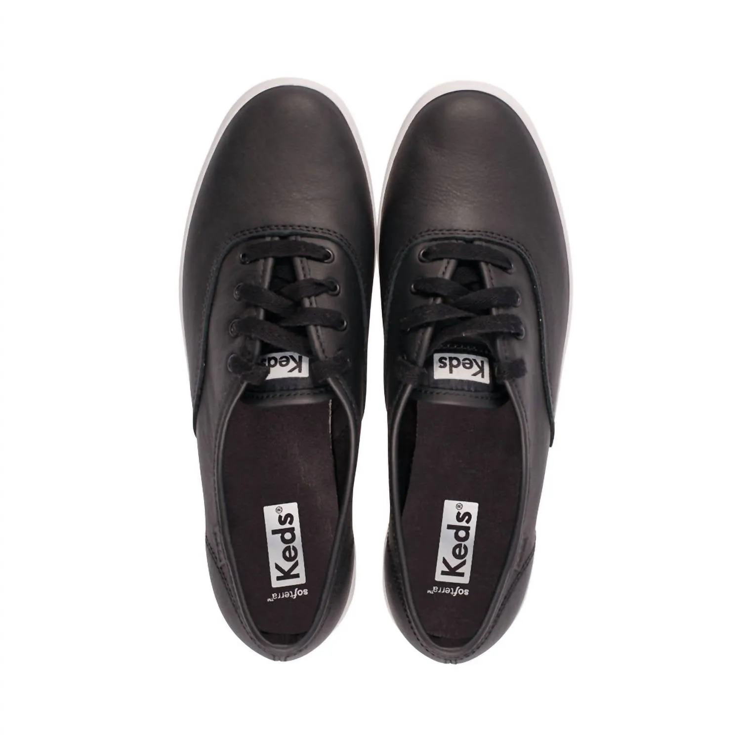 Women's Champion Premium Leather Sneaker In Black