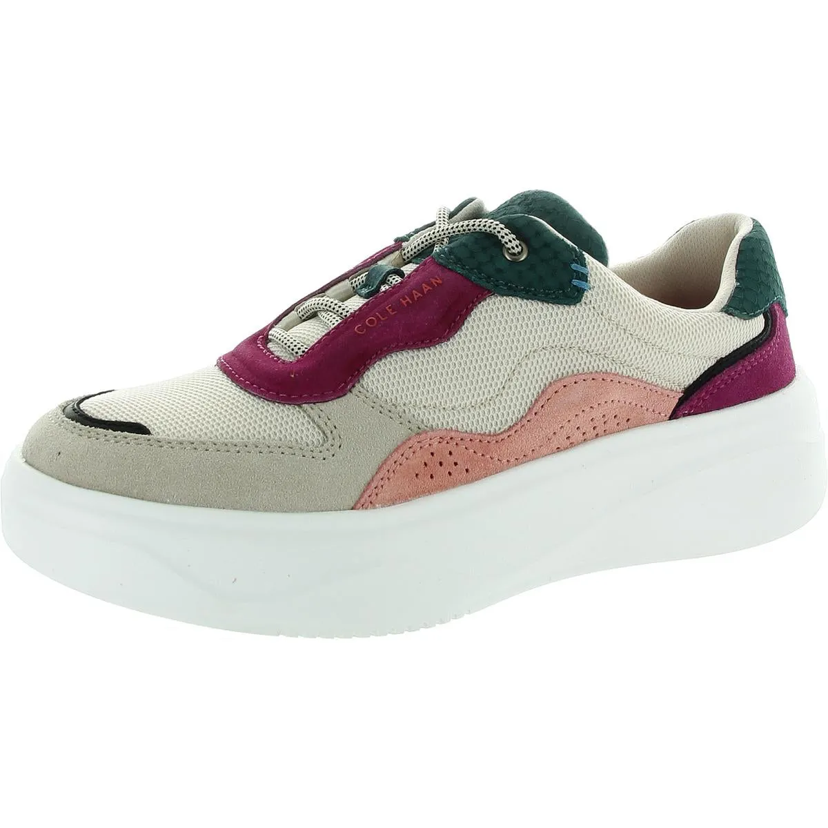 Womens Colorblock Suede Casual And Fashion Sneakers
