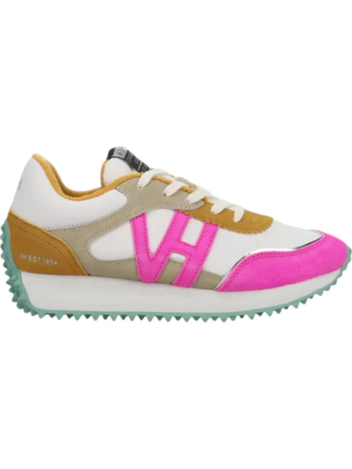 Women's Cosmic Sneakers In Mustard/neon Pink