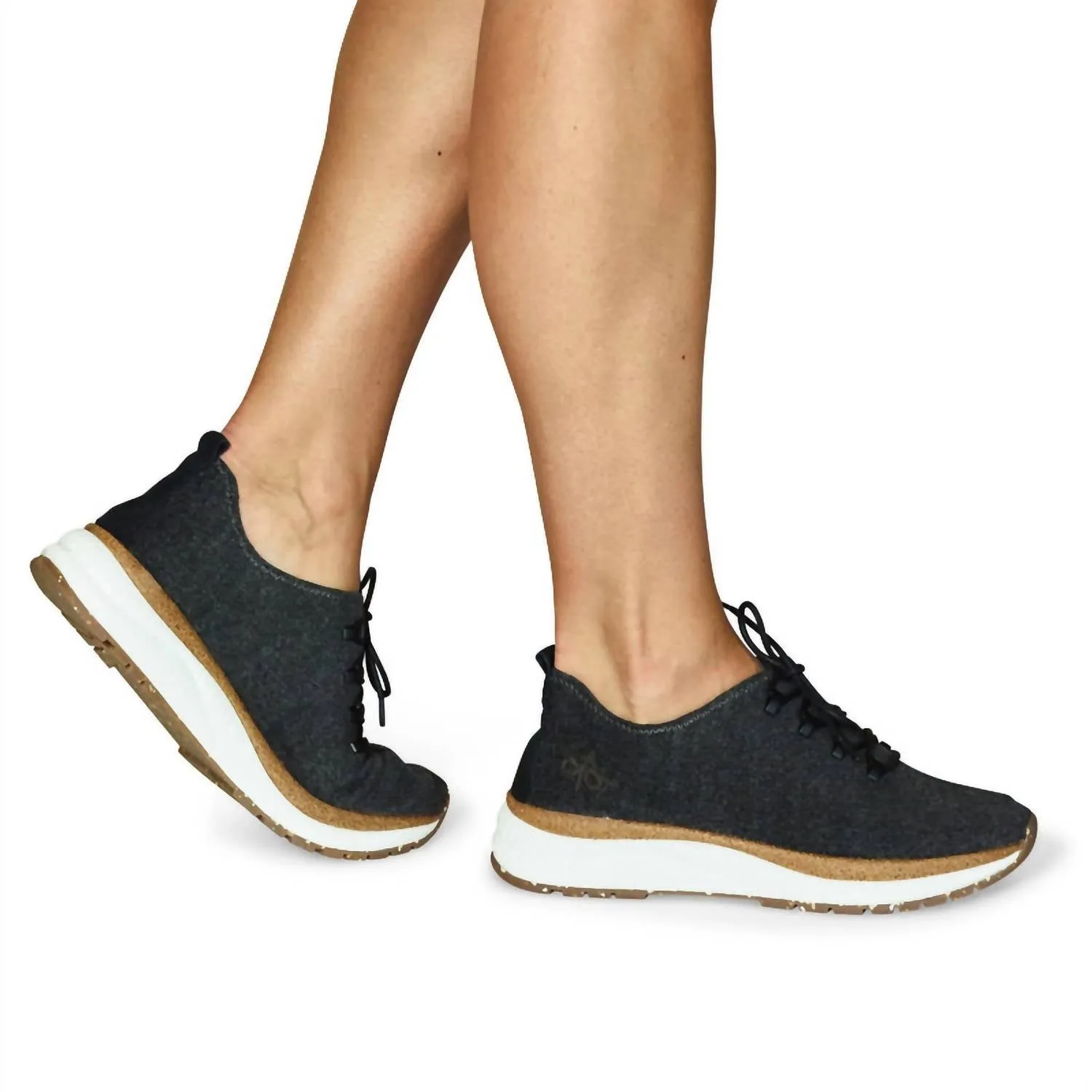 Women's Courier Sneakers In Charcoal