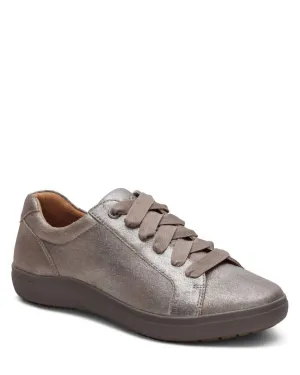 Women's Courtney Lace Up Sneaker In Brushed Silver