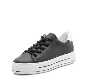 Women's Crystal Elastic Platform Sneaker In Black