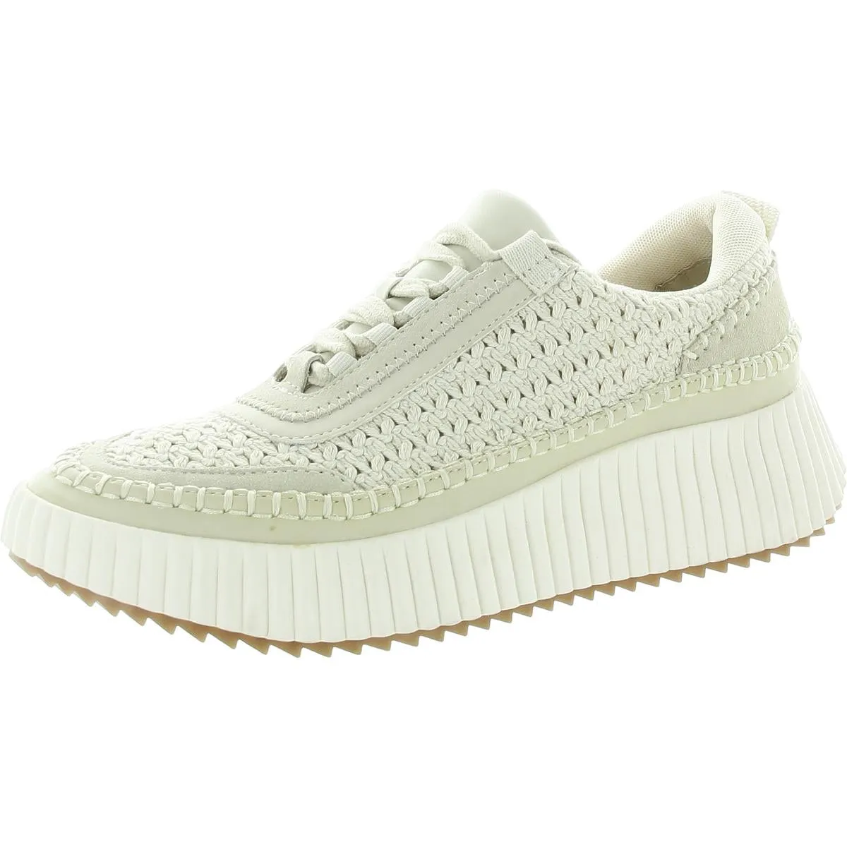 Womens Cushioned Footbed Crochet Casual And Fashion Sneakers