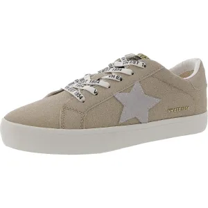 Womens Distressed Suede Casual And Fashion Sneakers