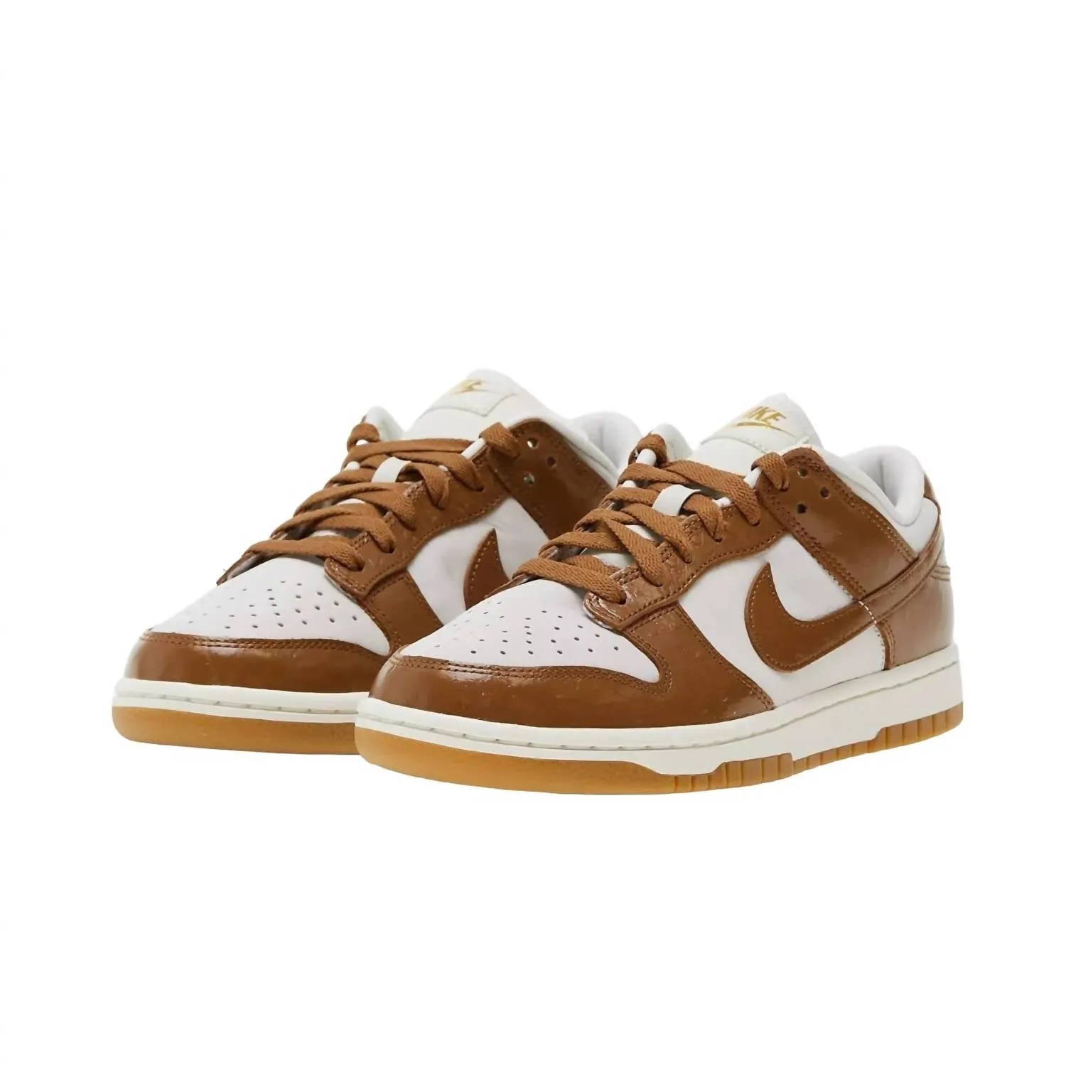 Women's Dunk Low Lx Sneakers In Phantom/ale Brown/sail/metallic Gold