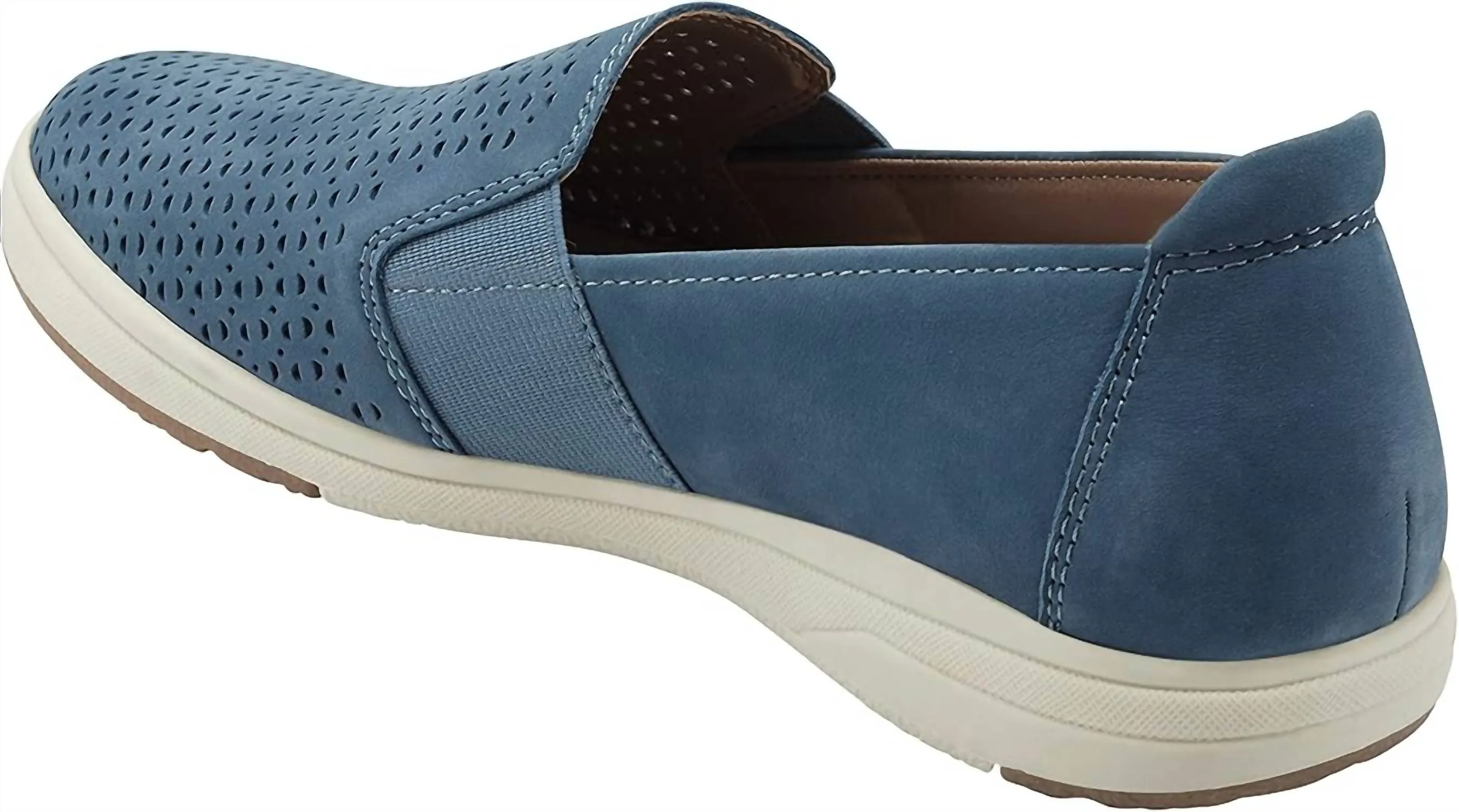 Women's Elin Leather Slip-On Casual Sneakers In Parisian Blue
