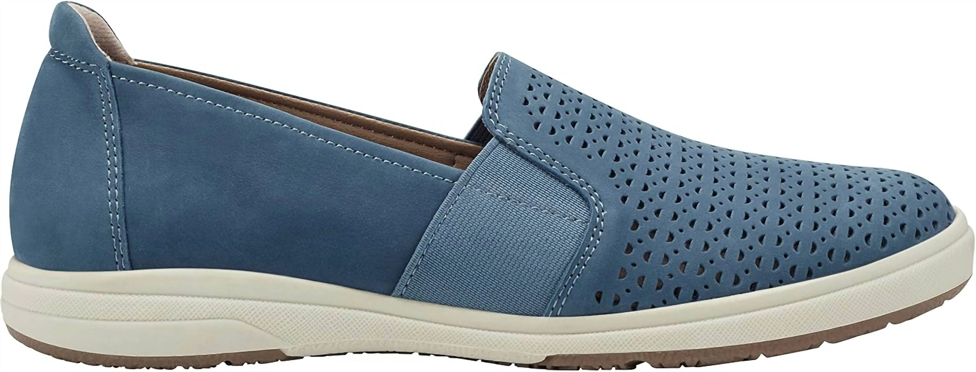 Women's Elin Leather Slip-On Casual Sneakers In Parisian Blue