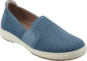 Women's Elin Leather Slip-On Casual Sneakers In Parisian Blue