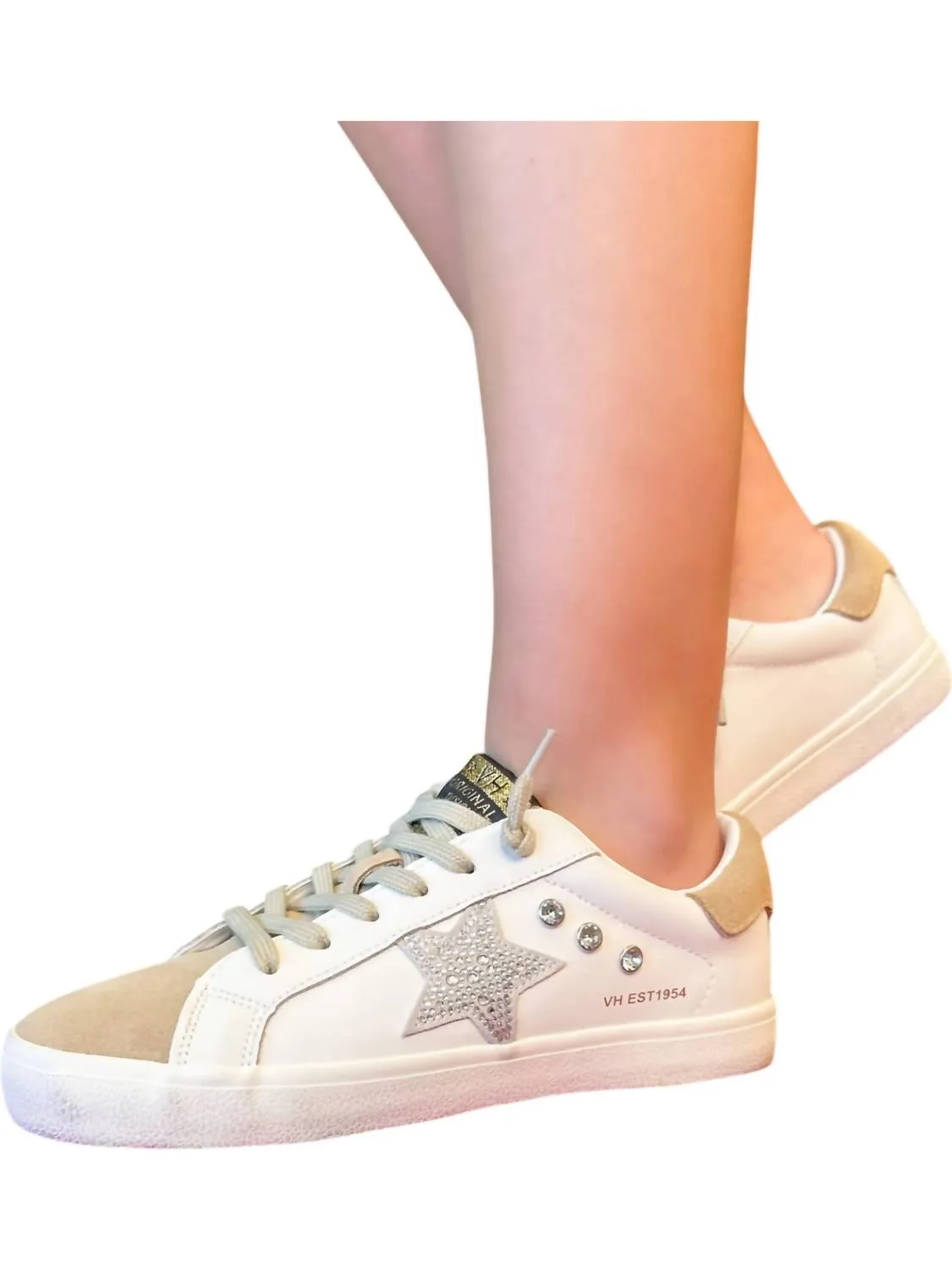 Women's Excel Sneakers In White/gold