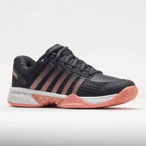 Women's Express Light Pickleball Shoes In Asphalt/steel Gray/peach