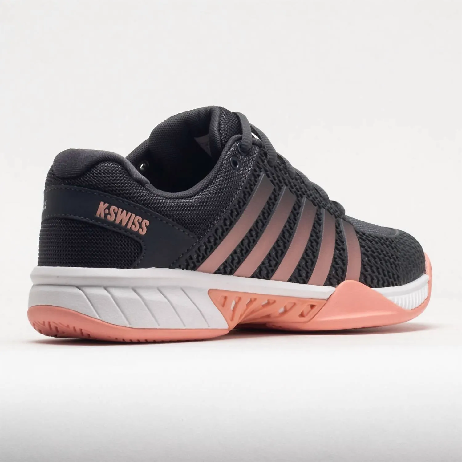 Women's Express Light Pickleball Shoes In Asphalt/steel Gray/peach