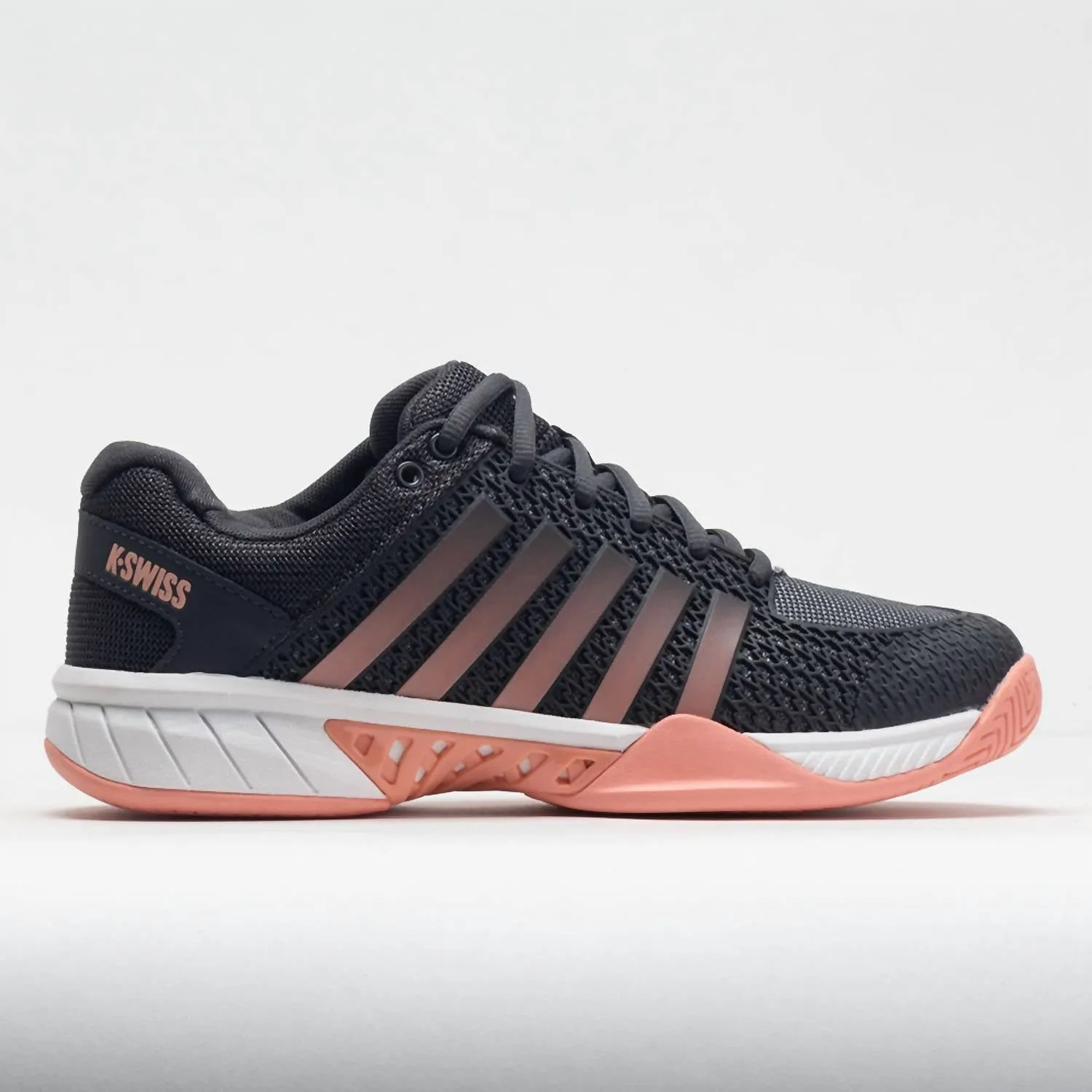Women's Express Light Pickleball Shoes In Asphalt/steel Gray/peach