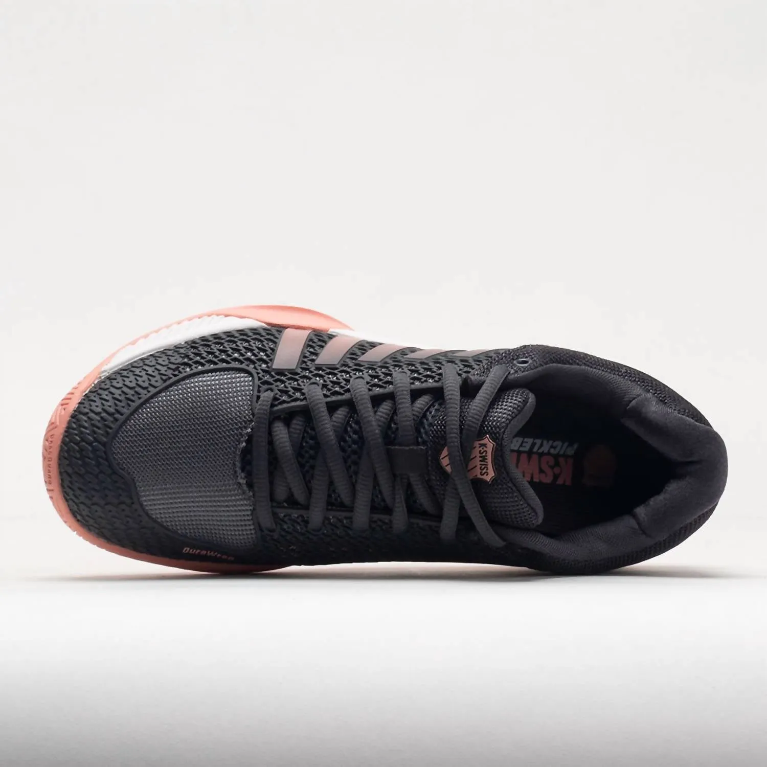 Women's Express Light Pickleball Shoes In Asphalt/steel Gray/peach