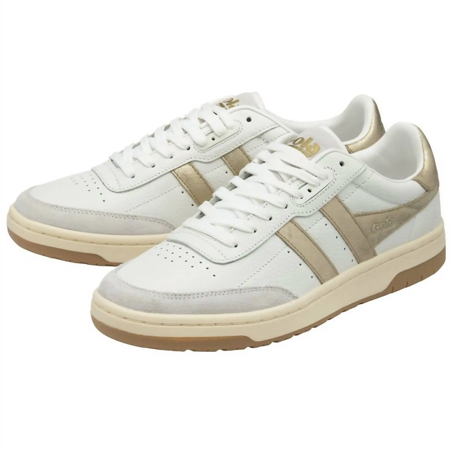 Women's Falcon Mirror Sneakers In White/gold