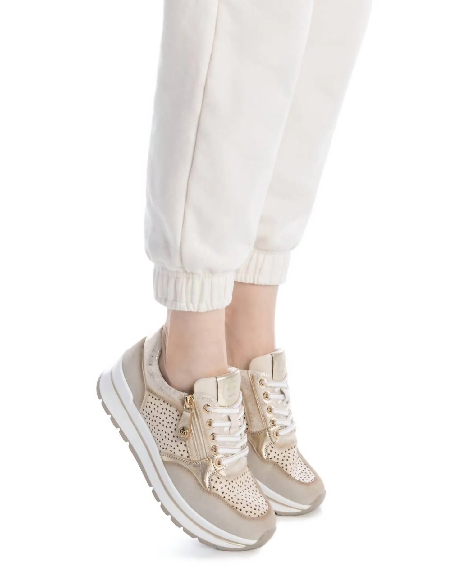 Women's Fashion Sneakers In Beige