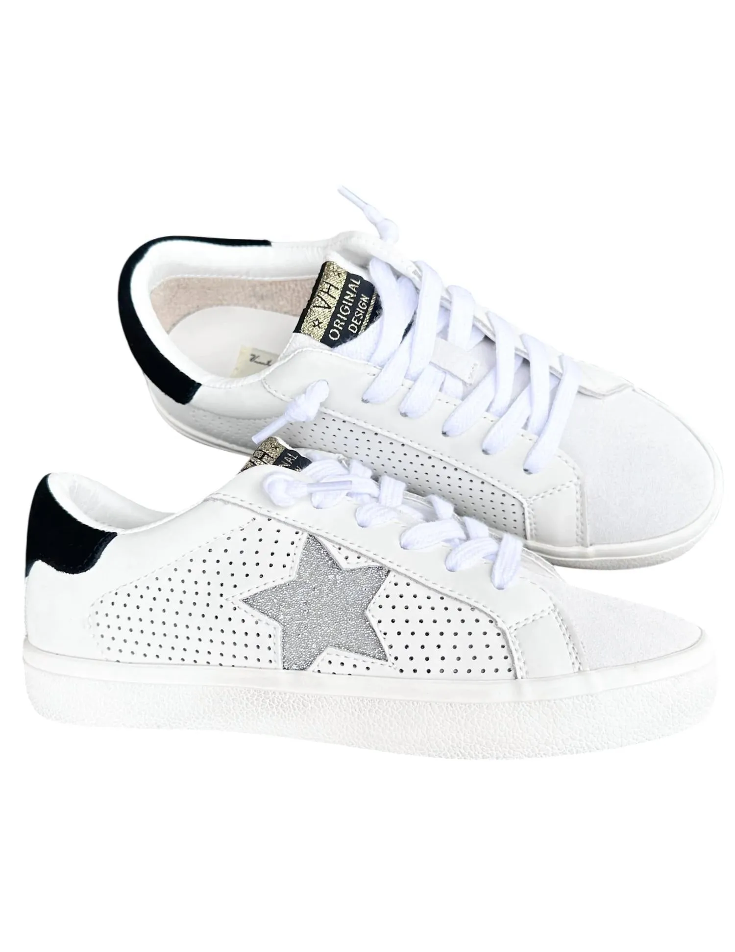Women's Gadol 32 Sneaker In Black/speckled Silver Glitter
