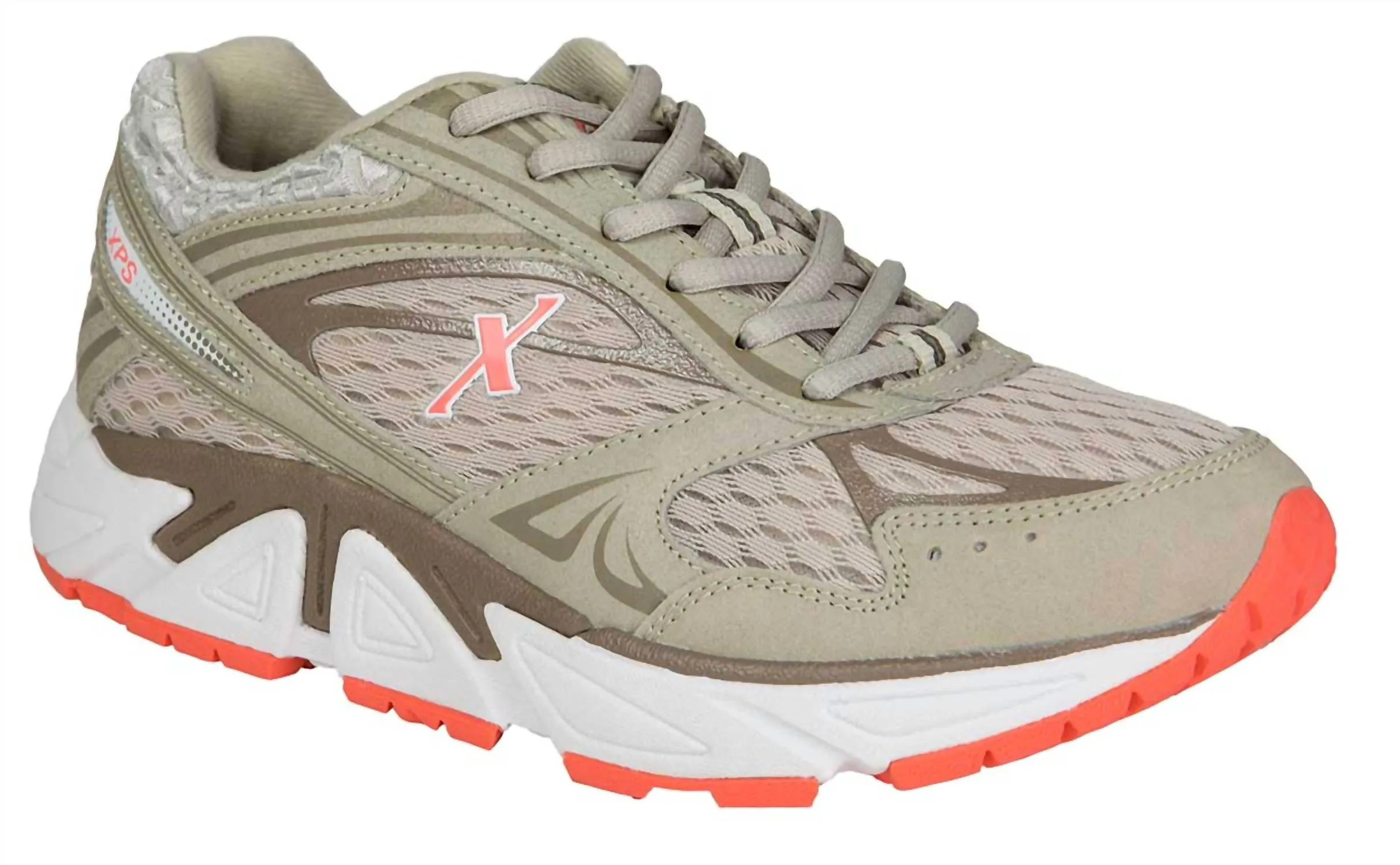 Women's Genesis Athletic Shoe In Grey/salmon