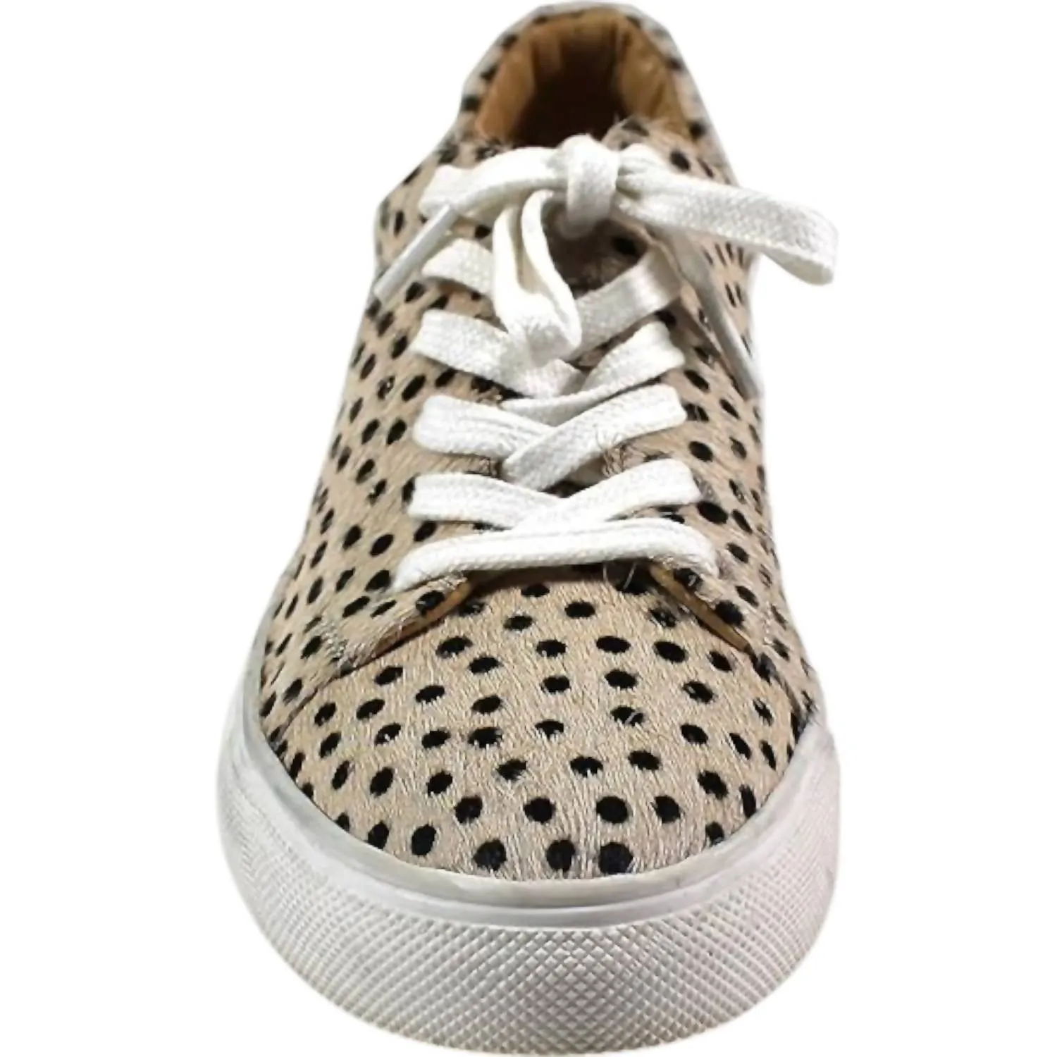 Women's Gizmo Sneakers - Medium In Beige Polka Dot