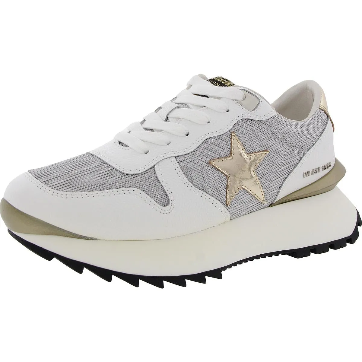 Womens Glitter Leather Casual And Fashion Sneakers